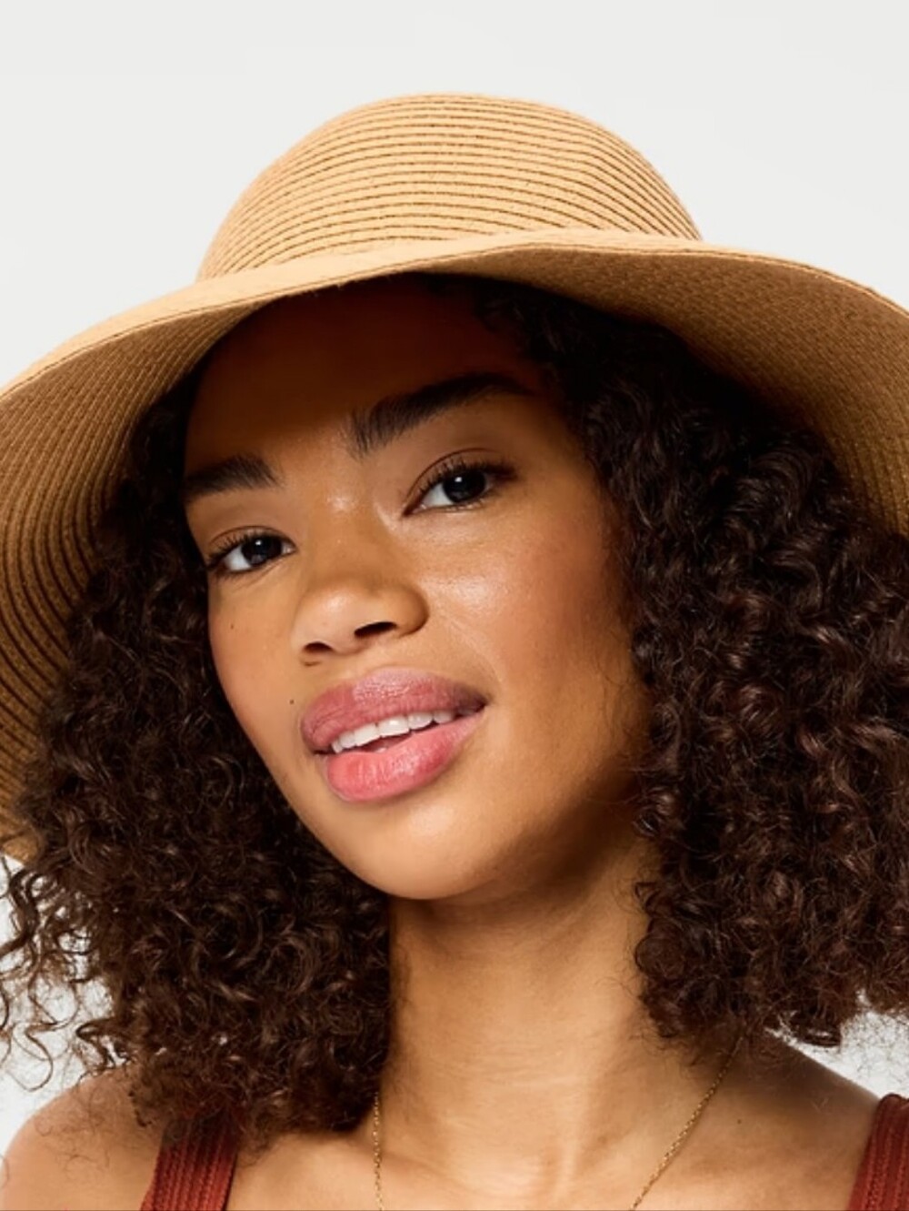Old Navy Wide-Brim Straw Hat in Tan